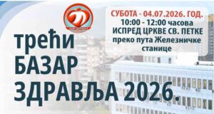 U subotu Bazar zdravlja u parku kod Crkve Svete Petke Bazar zdravlja