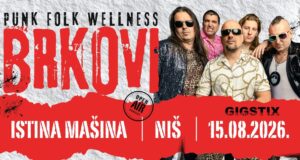 Brkovi ponovo u Nišu: Pank folk spektakl pod otvorenim nebom kluba Istina Mašina Brkovi