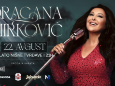 Dragana Mirković krajem avgusta u Niškoj tvrđavi, karte od 1.890 dinara Dragana Mirković