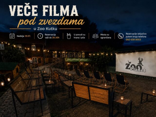 Filmsko veče pod otvorenim nebom u Zoo kutku