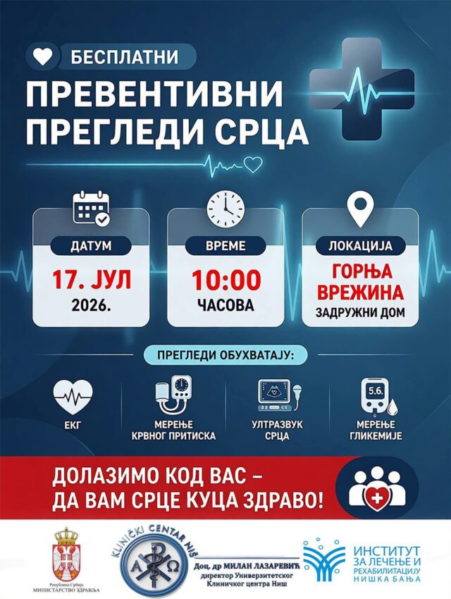 Nova akcija besplatnih preventivnih pregleda srca