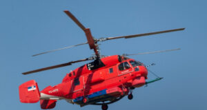 Protivpožarni helikopter MUP-a tokom leta baziran na niškom aerodromu Protivpožarni helikopter MUP-a
