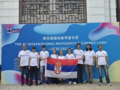 Niški gimnazijalac Lazar Kolundžija osvojio bronzu na Međunarodnom matematičkom letnjem kampu u Pekingu Tim Srbija