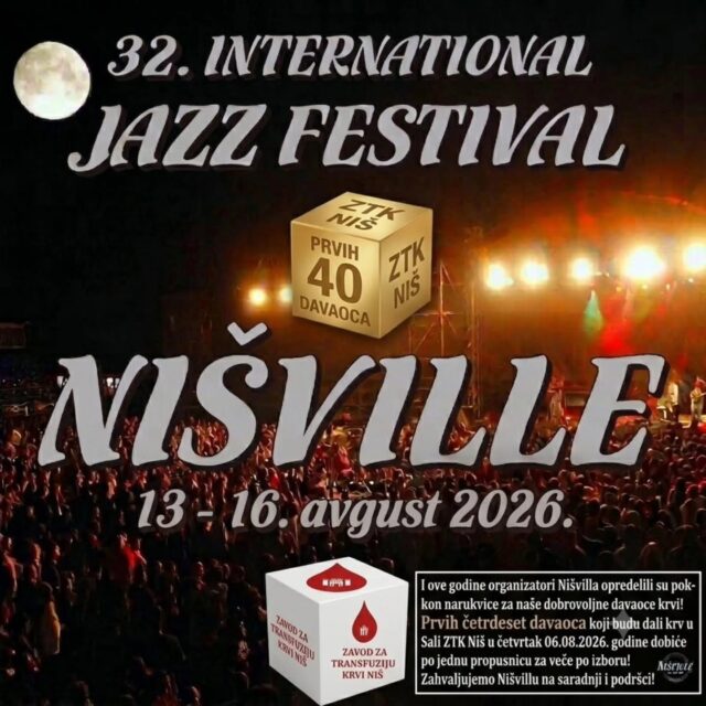 Dajete krv osvojite karte za Nišville