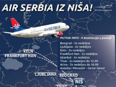 IZ NIŠA DIREKTNO NA MORE I U EVROPU: Čak 17 destinacija, evo gde sve možete da letite ovog leta