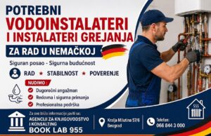Potrebni vodoinstalateri i instalateri grejanja za rad u Nemačkoj Potrebni vodoinstalateri i instalateri grejanja