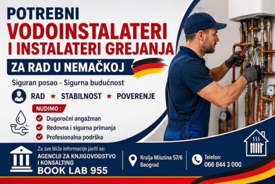 Potrebni vodoinstalateri i instalateri grejanja za rad u Nemačkoj Potrebni vodoinstalateri i instalateri grejanja
