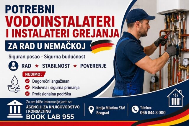 Potrebni vodoinstalateri i instalateri grejanja