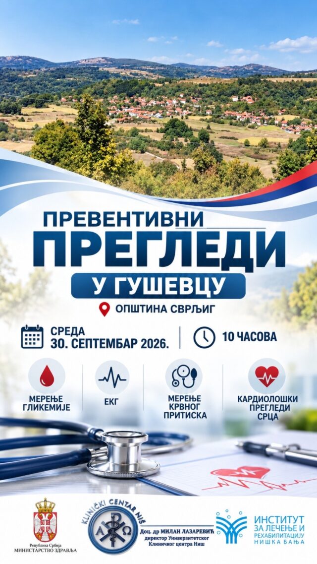 Besplatni preventivni pregledi u Guševcu