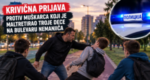 Krivična prijava protiv muškarca koji je maltretirao troje dece na Bulevaru Nemanjića