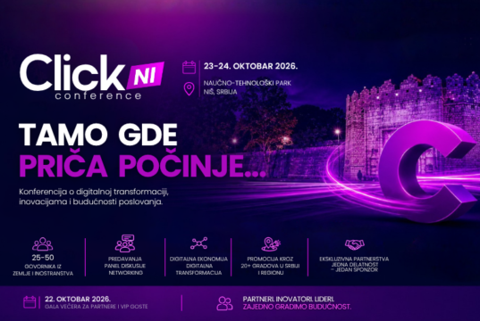 CLICK CONFERENCE 2026: VIŠE OD 1.000 LJUDI IZ REGIONA I SVETA STIŽE U NIŠ ClickNI conference