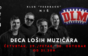 DLM napokon u Nišu – 29. i 30. oktobra u klubu Feedback! DLM
