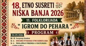 Etno susreti od 4. do 6. septembra u Niškoj Banji