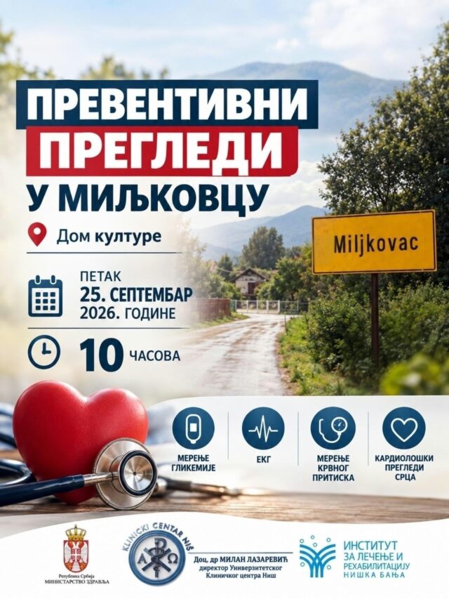 Preventivni pregledi u Miljkovcu