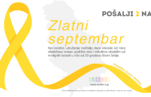 Zlatni septembar – mesec podrške deci i mladima obolelim od raka Zlatni septembar
