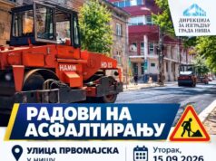 Postavlja se završni sloj asfalta u Prvomajskoj, saobraćaj potpuno obustavljen