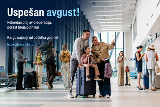 Uspešan avgust na niškom aerodromu, broj putnika veći za 12%