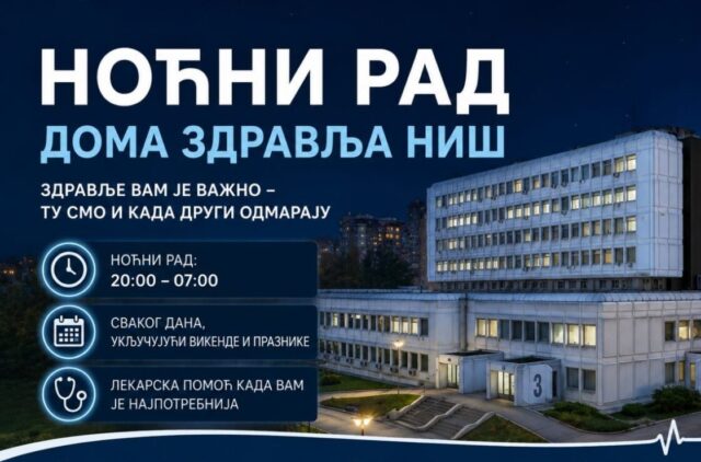 Noćni rad Doma zdravlja Niš Noćni rad Doma zdravlja Niš