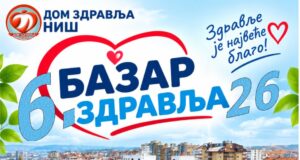 Bazar zdravlja u subotu ispred zgrade Doma zdravlja Bazar zdravlja