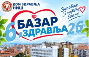 Bazar zdravlja u subotu ispred zgrade Doma zdravlja Bazar zdravlja