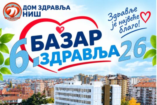 Bazar zdravlja u subotu ispred zgrade Doma zdravlja Bazar zdravlja