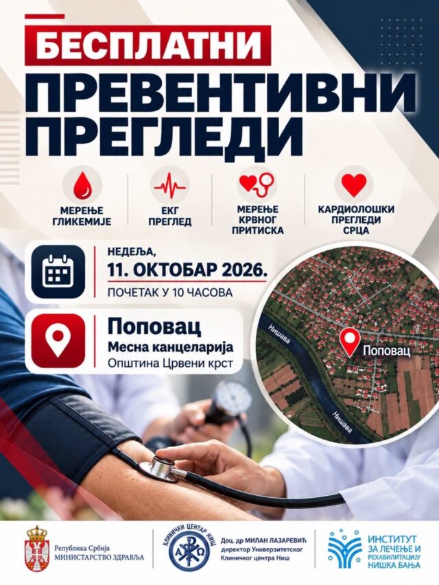 Besplatni preventivni pregled u Popovcu
