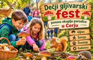 Gljive, šetnja, životinje i radionice: Dečji gljivarski fest ponovo okuplja porodice u Cerju