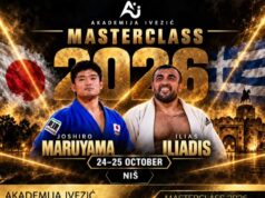 Olimpijski i svetski šampioni u džudou u Nišu prenose znanje mladim sportistima Joshiro Maruyama i Ilias Iliadis