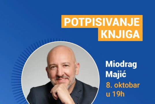 Miodrag Majić večeras u Nišu: Druženje sa čitaocima i potpisivanje knjiga u Delta planetu Miodrag Majić večeras u Nišu