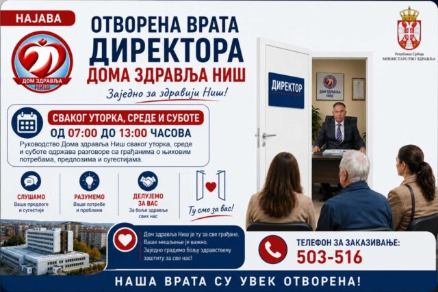 Prijem kod direktora u Domu zdravlja Niš Prijem kod direktora u Domu zdravlja Niš