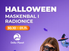 Maskenbal i kreativne radionice za Noć veštica u Delta Planetu za vikend