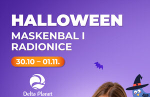 Maskenbal i kreativne radionice za Noć veštica u Delta Planetu za vikend
