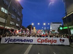 Održan skup SNS-a u Nišu, naprednjaci prošetali centrom grada Ujedinjena Srbija Niš